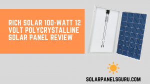 RICH SOLAR 100-Watt 12 Volt Polycrystalline Solar Panel