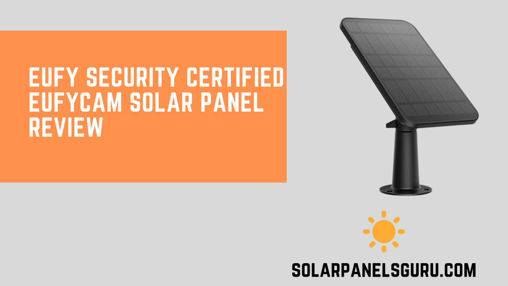 Eufy security Certified eufyCam Solar Panel