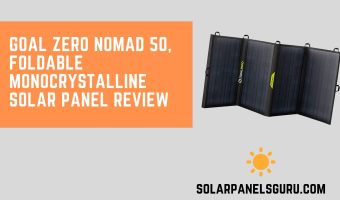 Goal Zero Nomad 50, Foldable Monocrystalline 50 Watt Solar Panel
